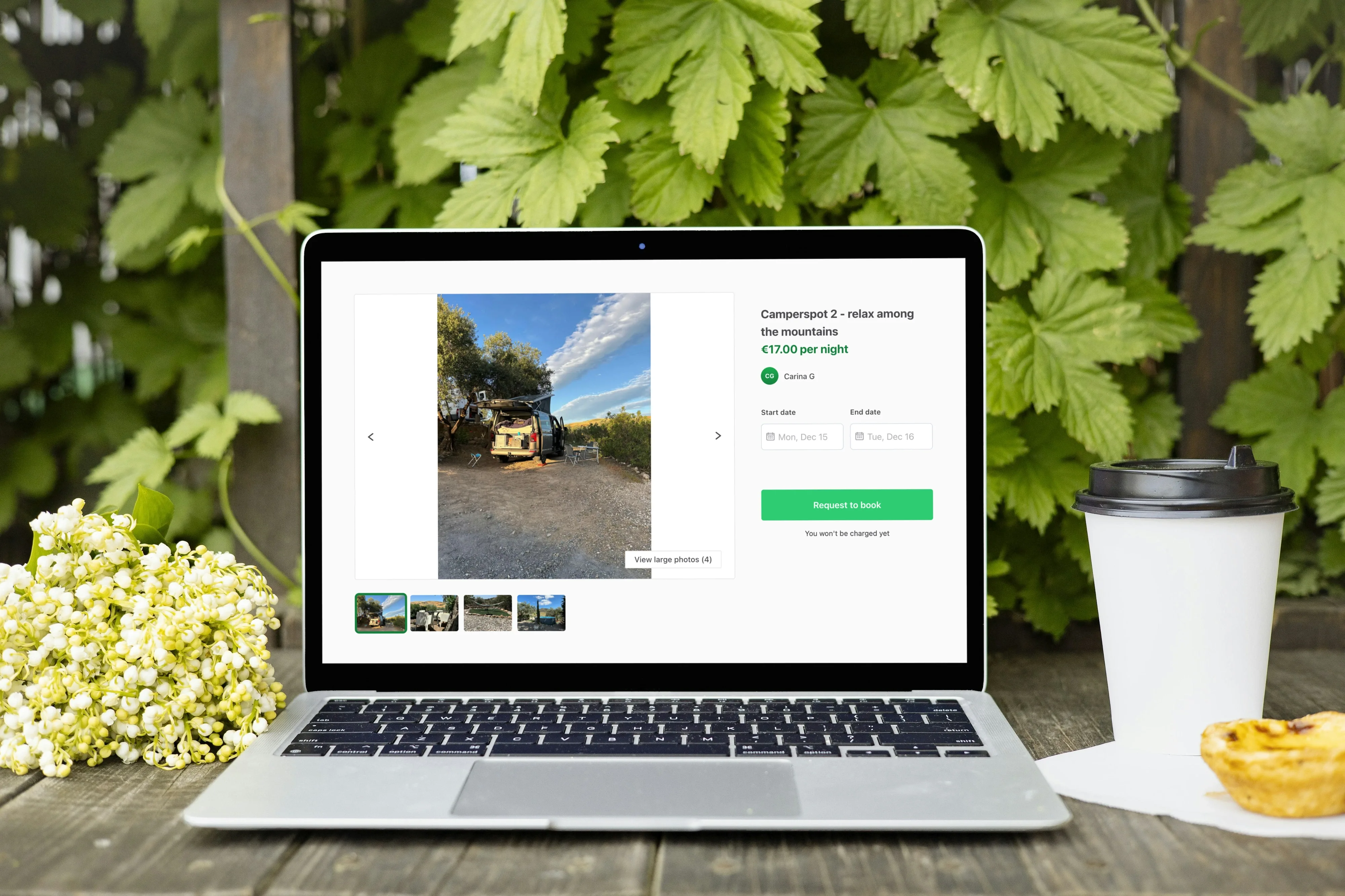 Camporo platform mockup